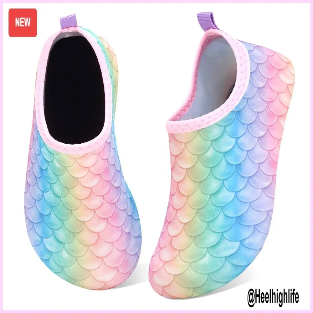 Kids Water Shoes Barefoot Non-Slip Quick Dry Aqua Socks Beach Swim